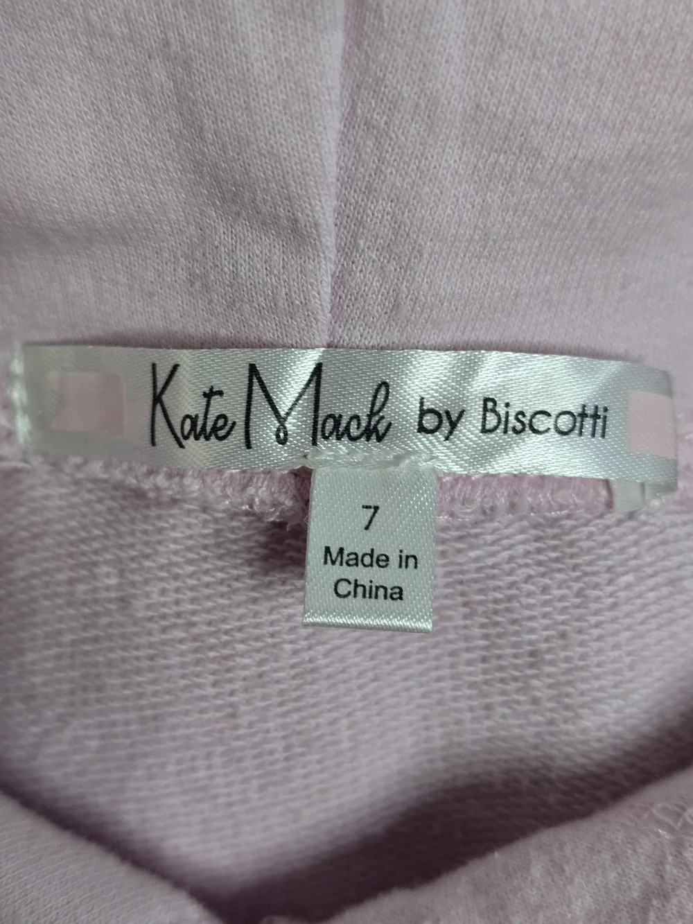 Kate Mack Pink Sequin Unicorn Hoodie Dress with Glittery Striped Skirt Sz 7